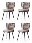 4-osaline s&ouml;&ouml;gitoolide komplekt Kuşaklı - 222, must/pruun, Tool, v&ouml;&ouml;kohaga - 222 V4, 43x82x43 cm, raud