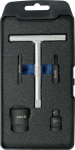 Yato plastiku &otilde;liventilaatori v&otilde;tmete komplekt YT-05980, 5 tk, 3/8" (9.5 mm), T-t&uuml;&uuml;pi nupp, 4 adapterit