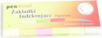 Indeksilehed 20x50mm 6x40tk paber - Penword
