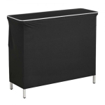 Kokkupandav baarilaud ZG-LSZT-DSC 110x38,5x88,5 cm kandekoti ja 2 riiuliga