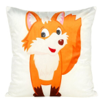 Veluurpadjakate 45x45 cm valge rebasemotiiviga &ndash; KIDS