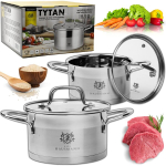 Karl Hausmann Tytan pott 6,1l, 24 cm, roostevaba, induktsioon