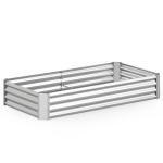 T&otilde;stetud aiapeenar 183x91x30 cm tsingitud teras h&otilde;bedane