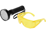 Yato Uv taskulamp 100led kliimaseadme tester merevaigule + prillid Yt-08582