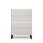 Kummut Mebelbos Borg 4s 70, 70x38,8x99,4 cm, liivakarva/valge