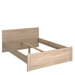 Voodi Mebelbos Norton 160, 206,5x165x85 cm, pruun