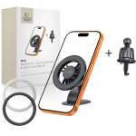 Telefonihoidja Tech-Protect autohoidja N56 Magnetic MagSafe 3M Dashboard & Vent Car Mount, must