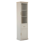 Vitrinkapp Mebelbos Soretto 1d1w1s, 52.8x41.2x210.4 cm, liivakarva