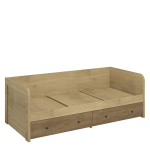 Voodi Mebelbos Denzel 2s 90, 206,8x94,8x71 cm, pruun