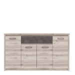 Kummut Mebelbos Jazz 4d1s, 166,6x40,3x95,2 cm, pruun