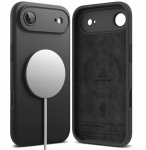 iPhone 17 Air musta silikoonist MagSafe telefoni&uuml;mbris Ringke