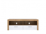 TV laud Balder 2S, valge/pruun