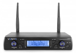Vonyx WM62 Juhtmevaba mikrofon UHF 16Ch koos kahe k&auml;simikrofoniga