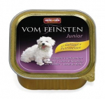 VOM FEINSTEN PUPPY linnuliha ja kalkuni s&uuml;dametega konserv, 150G