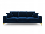 Neljakohaline diivan Mazzini Sofas Madara, sinine/kuldne v&auml;rv