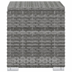 P&auml;evitustool padja ja teelauaga VidaXL, pol&uuml;rotang, hall, Pilka