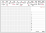 Laualehed 600x420mm, 12 lehte servast liimitud, Sheet calendar 600x420mm, 12 pages glued edge