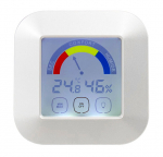 OMEGA ilmajaam toatemperatuuril + LCD h&uuml;gromeeter, must