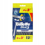 &Uuml;hekordsed raseerijad meestele Gillette Blue3 Comfort, 12 tk