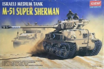 Liimitav mudel Academy 13254 IDF M-51 SUPER SHERMAN 1/35