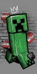 Vannilina Minecraft Metro Art Creeper, 70 x 140 cm