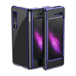 Plating Case k&otilde;va &uuml;mbris Galvaniseeritud raami kate Samsung Galaxy Fold sinine (helesinine || Niebieski)