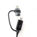 Samsung EP-DG950 USB 2in1 Combo Type-C & Micro USB andme- ja laadimiskaabel 1,2 m must (OEM)