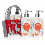K&auml;tehoolduskomplekt Vivian Gray Glittering Christmas Orange Blossom: vedel k&auml;teseep 250 ml + k&auml;te- ja ihupiim 250 ml