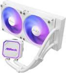 Protsessori jahuti Asrock AIO jahutus 90-APRA24-WAAGA6, 2 ventilaatorit, 120mm, 27.7cm, 11.9cm, 2.7cm, 62.6cfm, 1.77mmH2O, aRGB, 3200RPM, 31dB