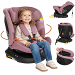 Lionelo Bastiaan Plus i-Size Pink Mauve turvatool 40&ndash;150 cm, 360&deg; p&ouml;&ouml;ratav, ISOFIX, Top Tether