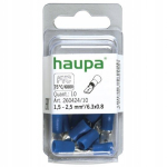 Haupa isoleeritud liitmikud 1,5-2,5mm&sup2;, 6,3x0,8mm, Pvc, 10 tk.