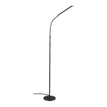 Moodne p&otilde;randalamp, 12 W, 198 cm, reguleeritav valgustus, must