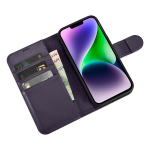 iCarer 2in1 iPhone 14 Leather Flip Anti-RFID dark purple (WMI14220725-DP)