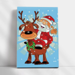 Maalimine numbrite j&auml;rgi - maalimise komplekt 20x30 cm. "Merry Christmas"