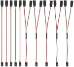 10 tk servo pikenduskaabel RC, 150mm servo pikenduskaabel Y servo, 3 Pin mees-naine RC servo kaabel, servo pikendusjuhe JR pistiku pistik RC lennukile