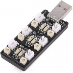 1 tk 1S LiPo akulaadija USB 3.8V / 4.35V 6 kanaliga LiSV laadija 1S v&auml;ike Tiny Whoop Blade Inductrix Micro JST 1.25 JST-PH 2.0 mCX mCPX &uuml;hendused