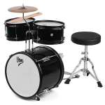 3-osaline laste trummikomplekt V-TONE VD JUNIOR, must