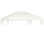vidaXL varikatuse asenduskate 310 g / m&sup2;, kreemjasvalge, 3 x 4 m