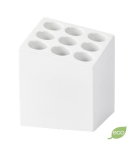 Jaapani 9-kohaline vihmavarju alus Ideaco CUBE, valge