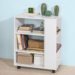 Riiul ratastega SoBuy FBT68-W, valge