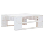 vidaXL kaubaalusest otoman, puit, valge