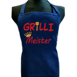 Grilli Meister, tikitud p&otilde;ll, sinine