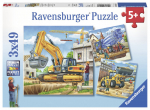 Ravensburger puzzle 3x49 tk. Suured t&ouml;&ouml;masinad