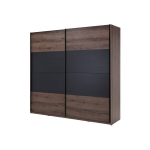 L&uuml;kandustega riidekapp Dreamer, tamm/must tamm