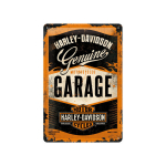 Metallplaat 20 x 30 cm, Harley-Davidson Garage