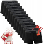 Meeste bokserid, 12 tk komplekt, mustad, puuvillased &ndash; mudel 2026