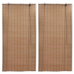 vidaXL bambusrulood 2 tk, 100 x 160 cm, pruun