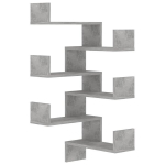 vidaXL seina nurgariiulid 2 tk betoonhall, 40x40x50 cm, puitlaastplaat