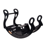 Multifunktsionaalne puidust kiiktool&nbsp;KiddyMoon WR-001, must