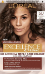 Kauap&uuml;siv juuksev&auml;rv koos kolmekordse juuksehooldusega Excellence Universal Nudes 5U Universal Light Brown